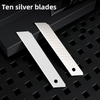 10 Pcs 18mm Sharp Knife Blades Set