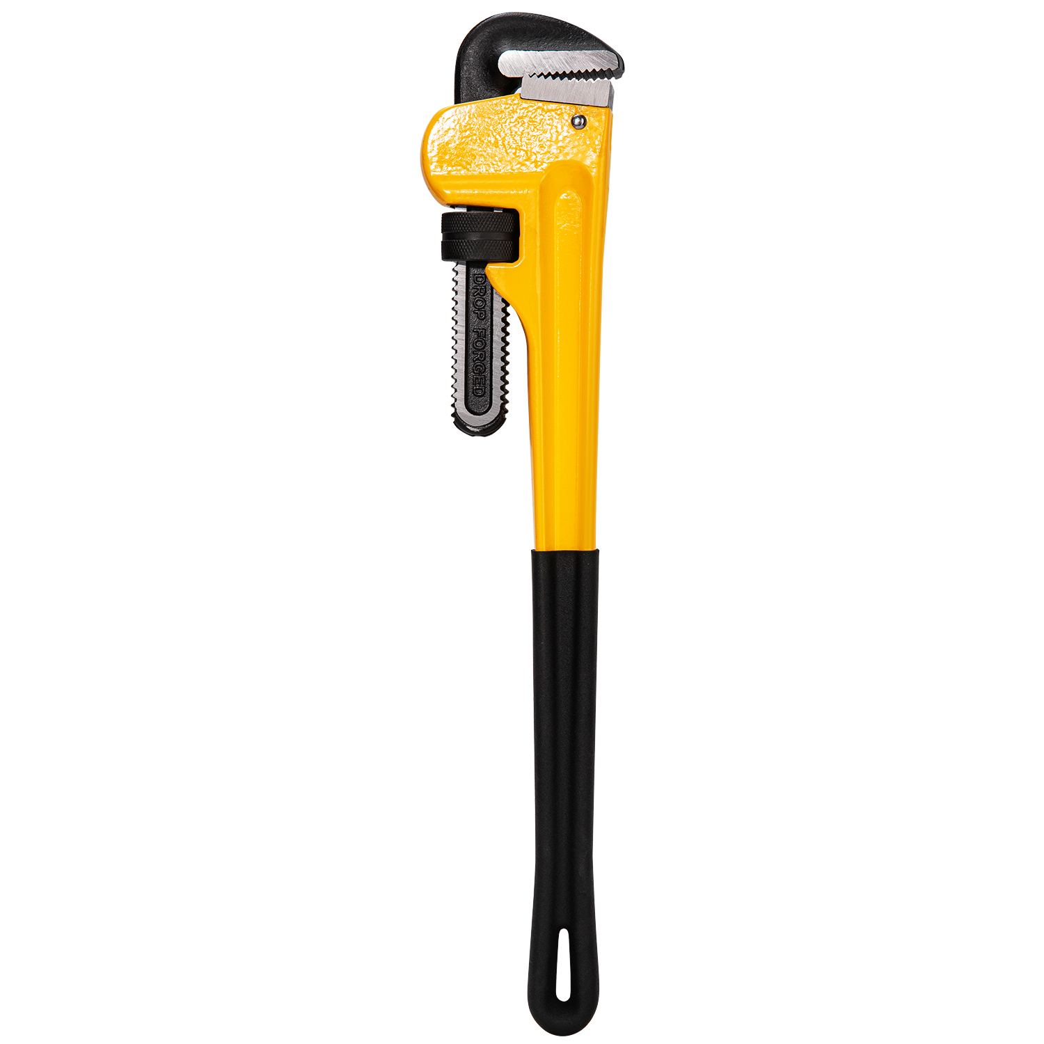 Adjustable Pipe Wrench with smooth jaws for tight spaces