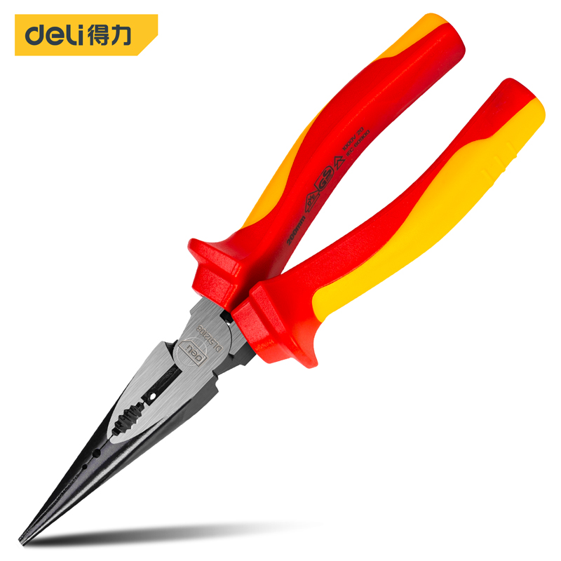 Insulated Long Nose Pliers From China Manufacturer Deli Tools   1 